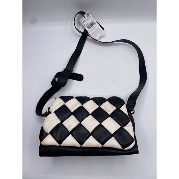 Leased Mango Women's Black Quilted Bag Size OS Defected (Stained & Small Scuff) - Picture 1 of 9